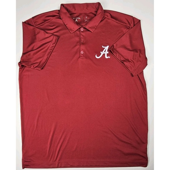Antigua Alabama Crimson Tide Shirt Polo Mens XL NCAA Football Performance SS - Picture 4 of 9